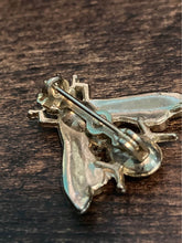 Load image into Gallery viewer, 1950&#39;s Rhinestone Fly pin/brooch
