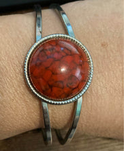 Load image into Gallery viewer, Vintage 60&#39;s Burnt Orange Cuff Bracelet
