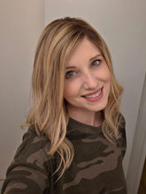 Load image into Gallery viewer, Lace Top Human hair Wig- 15-16&quot; Slight layer; Summer Chai rooted PREORDER
