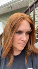 Load image into Gallery viewer, LARGE cap- Lace Top Human hair Wig- 15-16&quot; slightly layered- Paprika Spice
