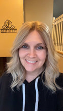 Load image into Gallery viewer, Large cap- Lace Top Human hair Wig 15-16&quot; - slightly layered- Butterscotch Blonde rooted
